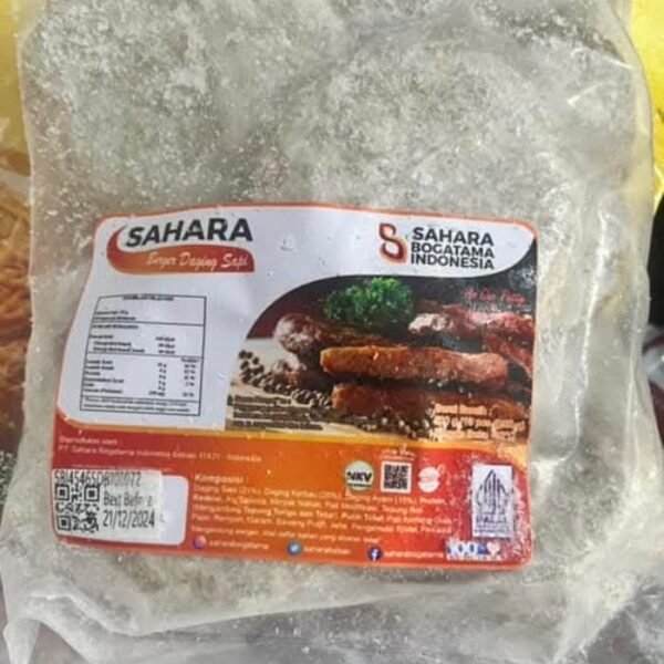 Sahara Singer Daging Sapi" (beef patties/kebabs